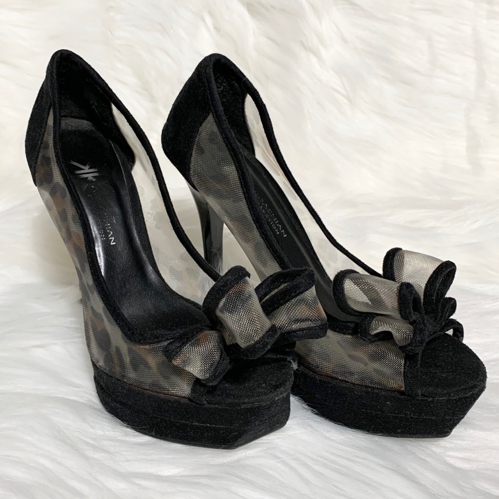 Kardashian Kollection Animal Print Heels